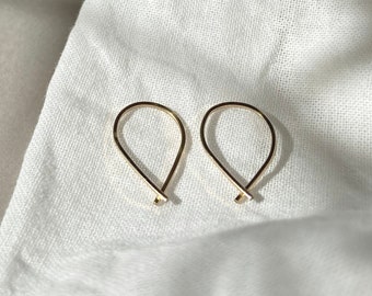 Golden earrings drops * made of 14k gold filled / gold filled