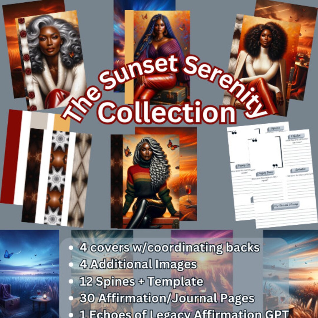 The Sunset Serenity PLR Collection, Affirmation Journal, We R Makers ...
