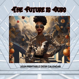 Calendário 2024, Calendário O Futuro é Nosso, Download Instantâneo, Calendário para Impressão, Arte Digital