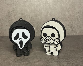 Set de Fidget Clicker de Hombres Enmascarados - Llavero Bookish - Serie 2