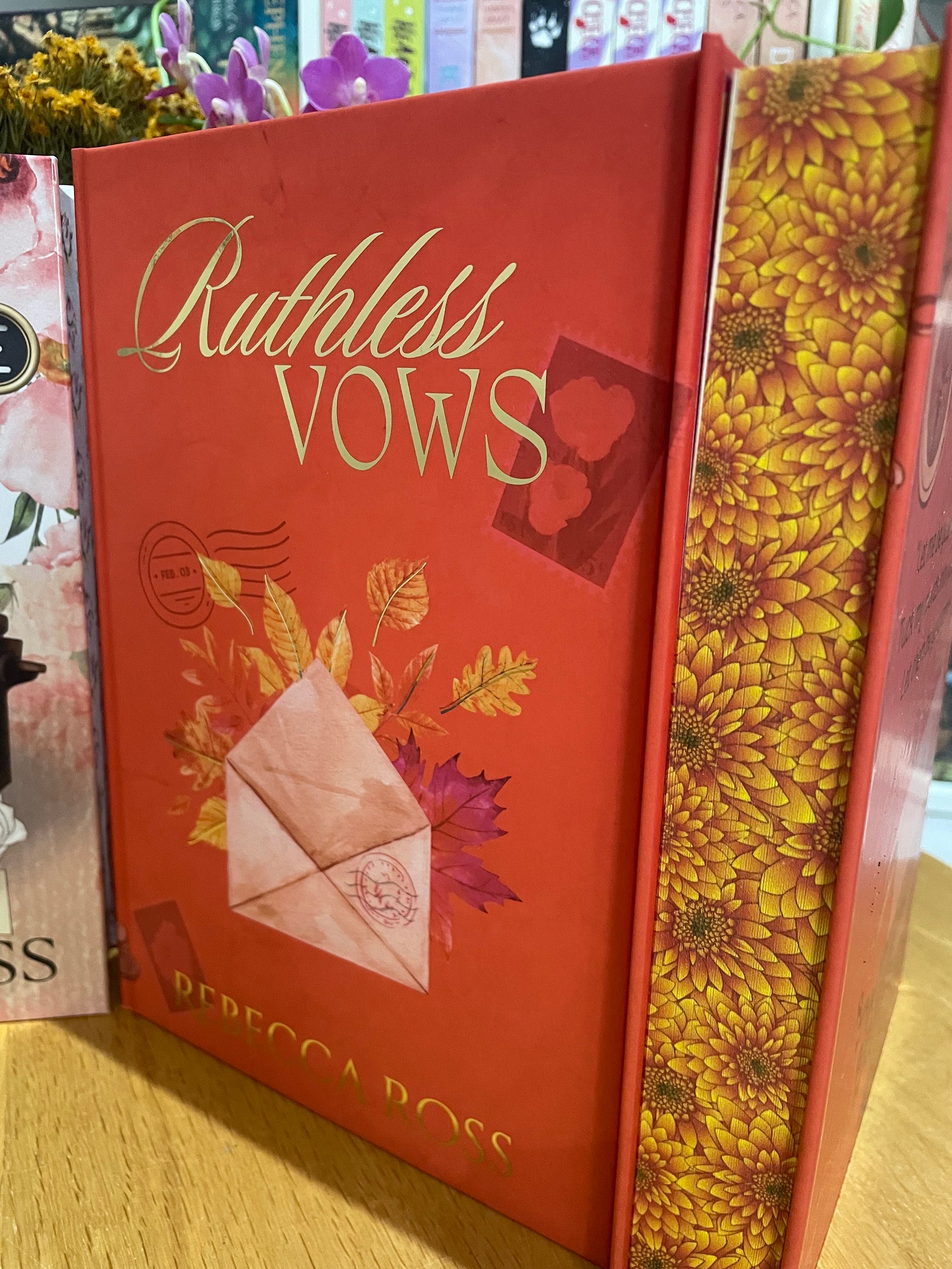 RUTHLESS VOWS by Rebecca Ross - Custom Rebind/recovered With