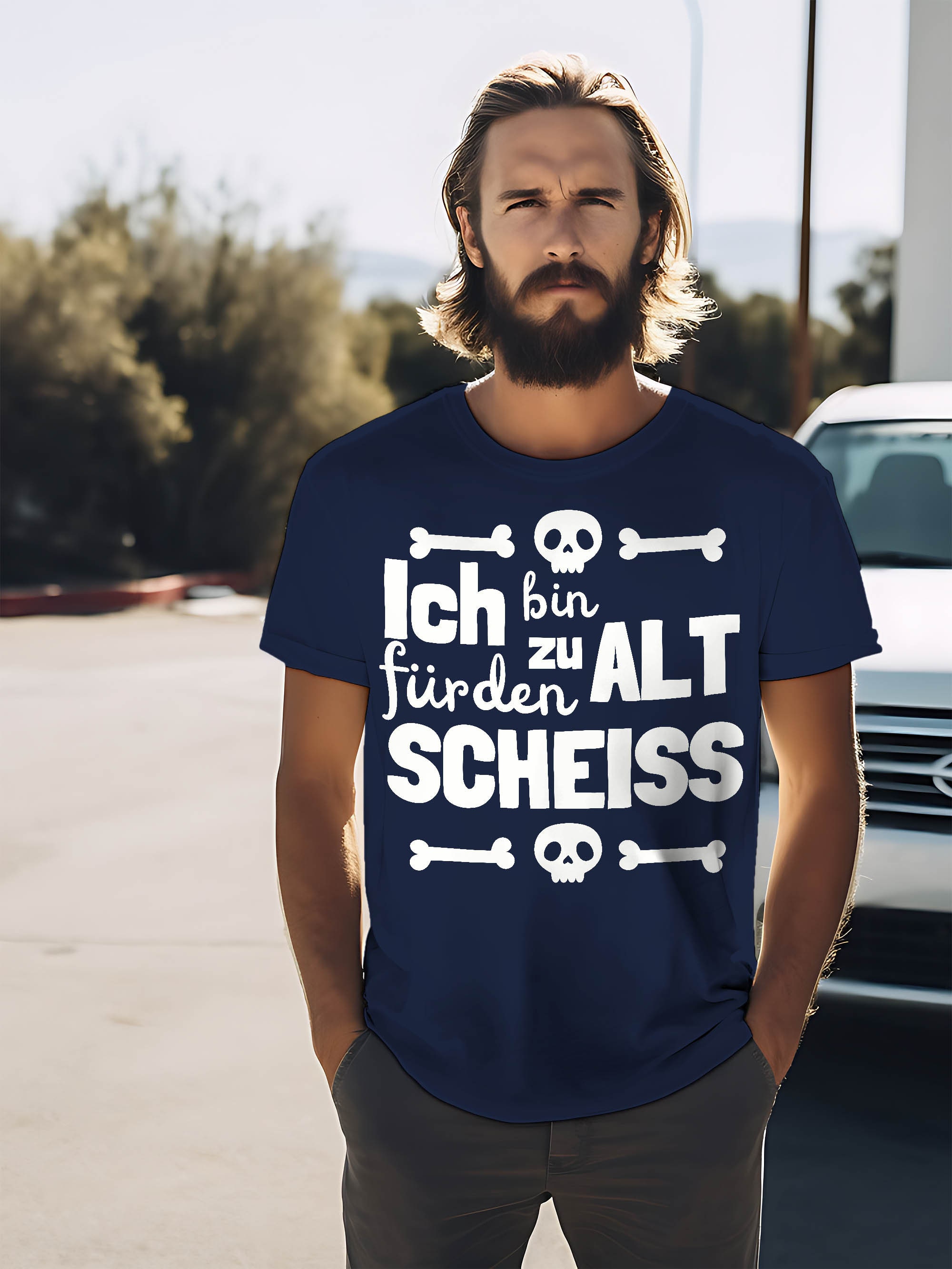 Unisex TShirt Ich bin zu alt für den Scheiß witzig zynisch lustiges