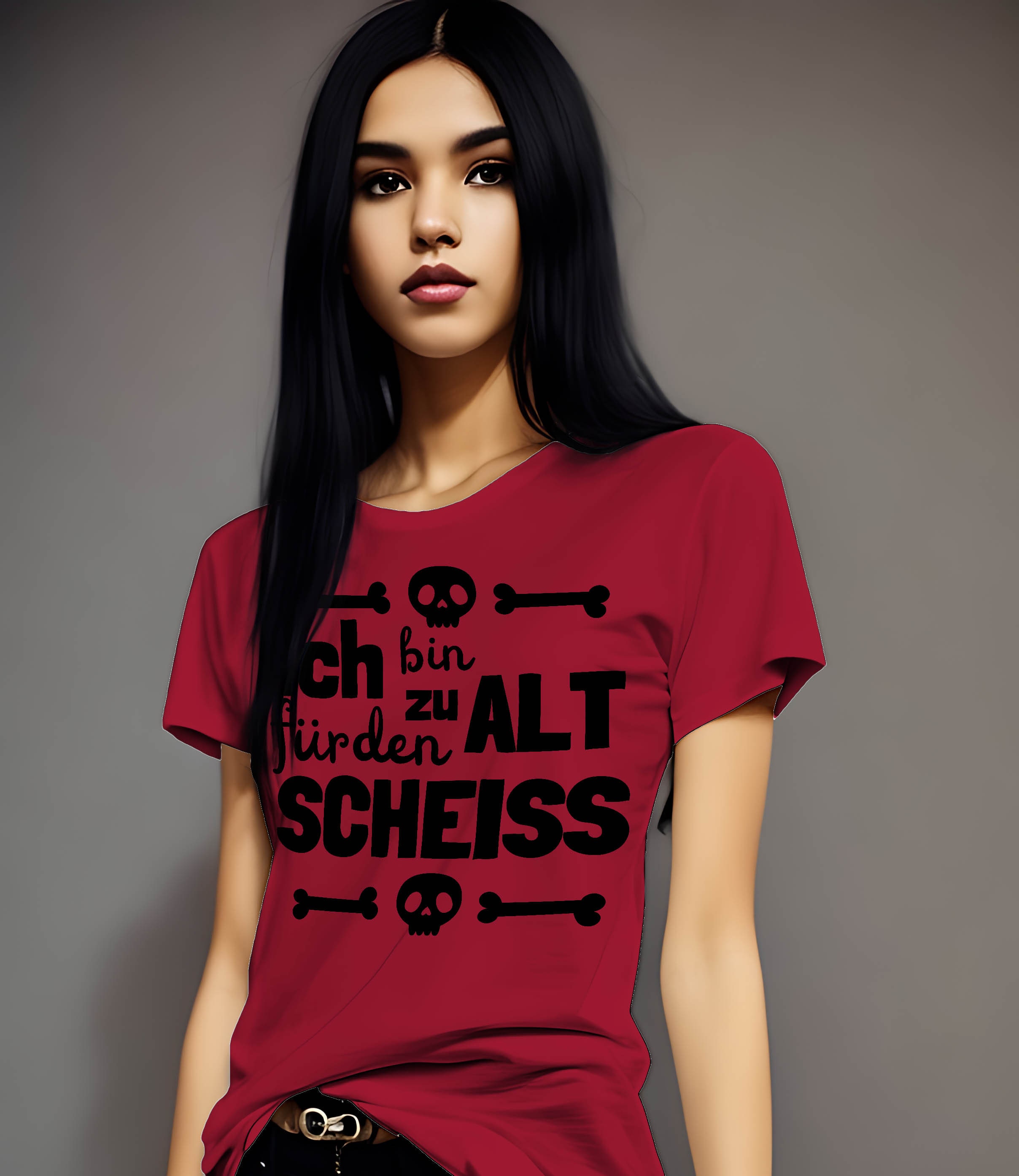 Unisex TShirt Ich bin zu alt für den Scheiß witzig zynisch lustiges
