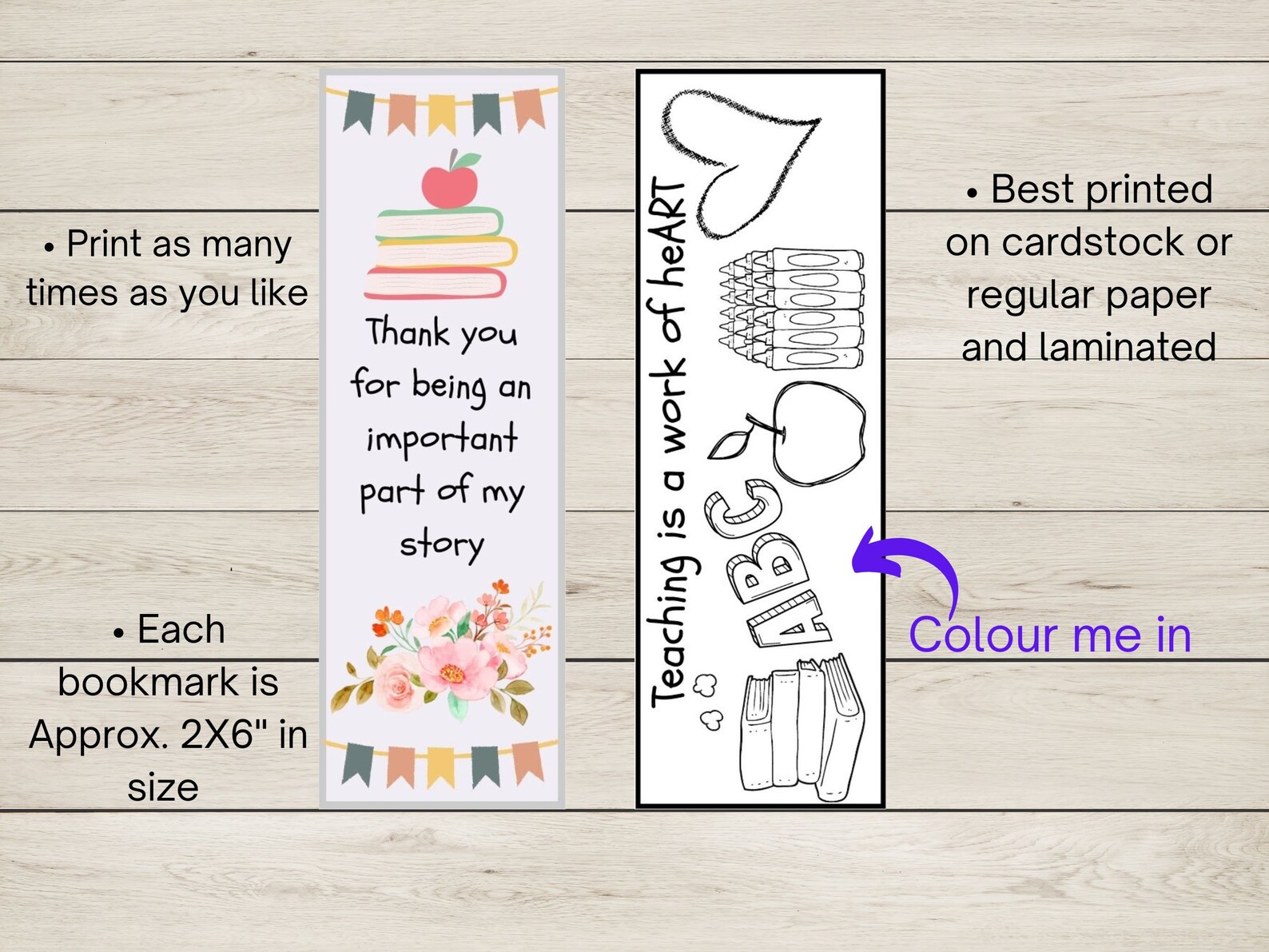 Teacher Bookmarks | Teacher Gifts | Best Teacher | Thank You | Teacher ...