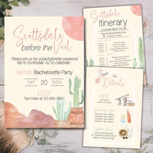 Scottsdale Bachelorette Itinerary Bundle Scottsdale Before The Veil Desert Bachelorette Girls Weekend Invite Arizona Bachelorette Schedule