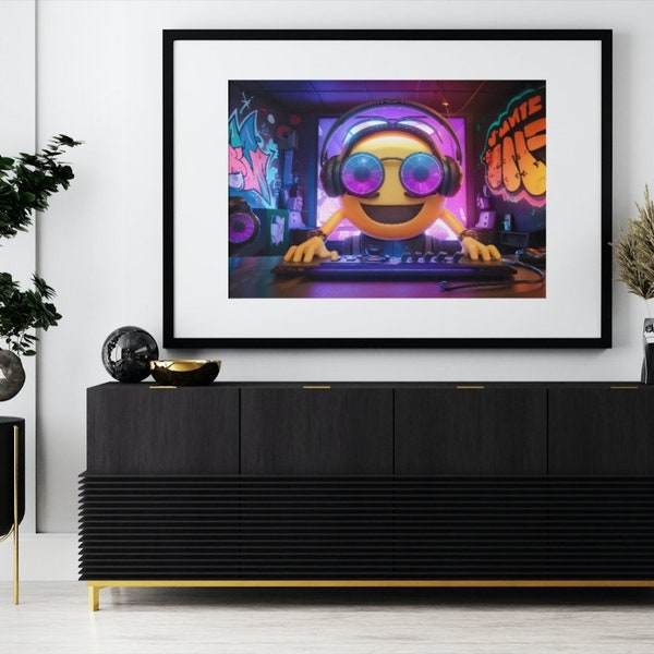 Boys' Gaming Room Decor - Fun Emoji Style 3D Posters, Video Game Wall Art Set, Vibrant Bedroom Decor Wandbilder Digitaldruck Crazy