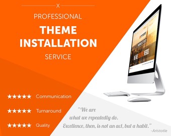 1 Tag Service - WordPress Theme Installation