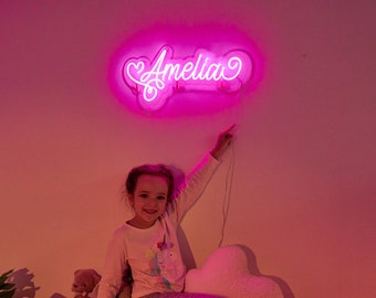 Custom Neon Sign For Kids Bedroom, Custom Name Neon Sign, Home Decor, Bedroom Decor, Personalized Gift For Kids, Kids Room Decor, Wall Decor