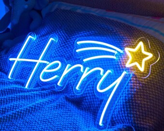 Custom Neon Sign For Kids, Custom LED Name Sign, Bedroom Decor, Personalized Gift For Kids , Dorm Room Decor, Wall Art, Home Decor