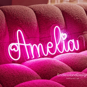 Custom Neon Sign For Kids Bedroom, Custom Name Neon Sign, Personalized Gift For Kids, Kids Room Decor, Home Decor, Children&#39;s Day Gift