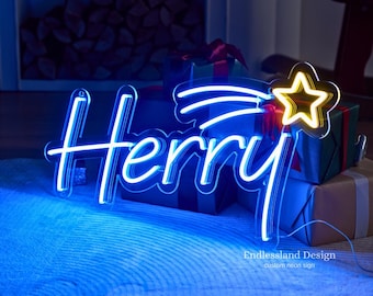 Custom Neon Sign For Kids Bedroom, Custom Name Neon Sign, Home Decor, Bedroom Decor, Personalized Gift For Kids, Christmas Gift Wall Decor