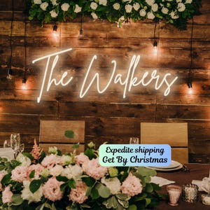 Letrero de neón personalizado con nombre, Letrero de neón vintage, Letrero de neón personalizado a pilas, Letrero de neón personalizado para bodas, Letrero de neón LED personalizado para bodas