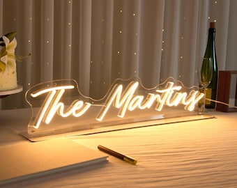 Custom Standing Neon Sign, Custom Name Neon Sign, Custom Neon Sign Battery Operated, Neon Sign Custom Wedding, Home Decor