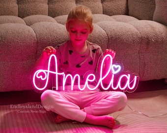 Custom Neon Sign For Kids Bedroom, Custom Name Neon Sign, Bedroom Decor, Personalized Graduation Gift, Home Decor, Wall Decor