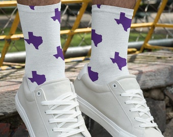 TCU Game Day Outfit Socks for Men and Women Socks for Fans College Acceptance Graduate Alumni Gift Socks for Groomsmen Fathers Day Gift