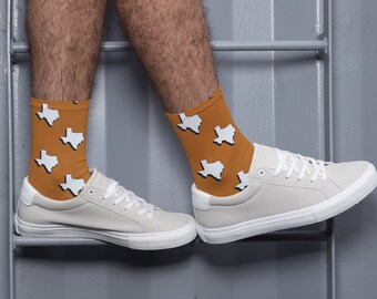 Texas Game Day Outfit Socks for Men and Women Socks for Fans College Acceptance Graduate Alumni Gift Socks for Groomsmen Fathers Day Gift
