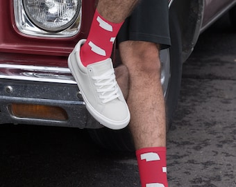 Nebraska Game Day Outfit Socks for Men and Women Socks for Fans College Acceptance Graduate Alumni Gift Socks for Groomsmen Fathers Day Gift