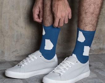 Georgia Tech Game Day Outfit Socks for Men and Women Socks for Fans College Acceptance Graduate Alumni Gift Socks for Groomsmen Fathers Day