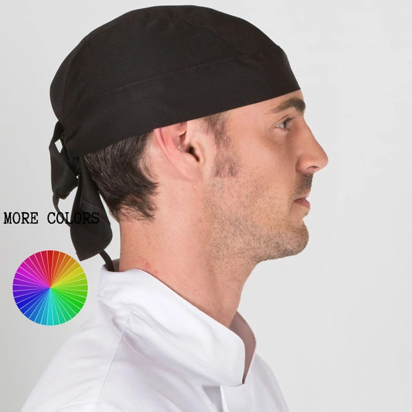 Ensemble chapeau de chef et bandana unisexe pour une utilisation quotidienne confortable et durable - Idéal pour les baristas, les chefs et les cuisiniers dans les hôtels et les cuisines