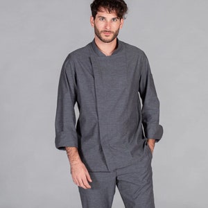 Unisex Chef jacket / coat with Aerosilver Back - Ideal Uniform for Baristas, Chefs, and Cooks - Comfortable and Resistant Denim Jacket