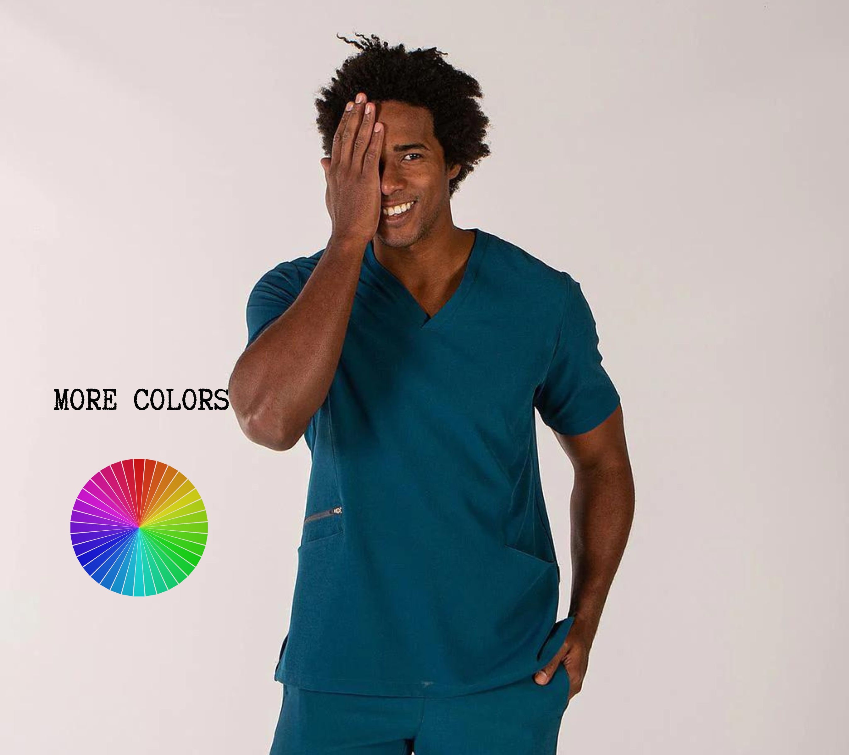 Men's Health Tunic for Demanding Jobs - Ideal for Doctors, Nurses, Dentists, and More - Comfortable and Resistant - Embroidered with Name