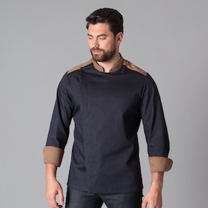 Unisex Chef jacket / coat with Embroidery - Ideal Uniform for Baristas, Chefs, and Cooks in Hotels and Kitchens
