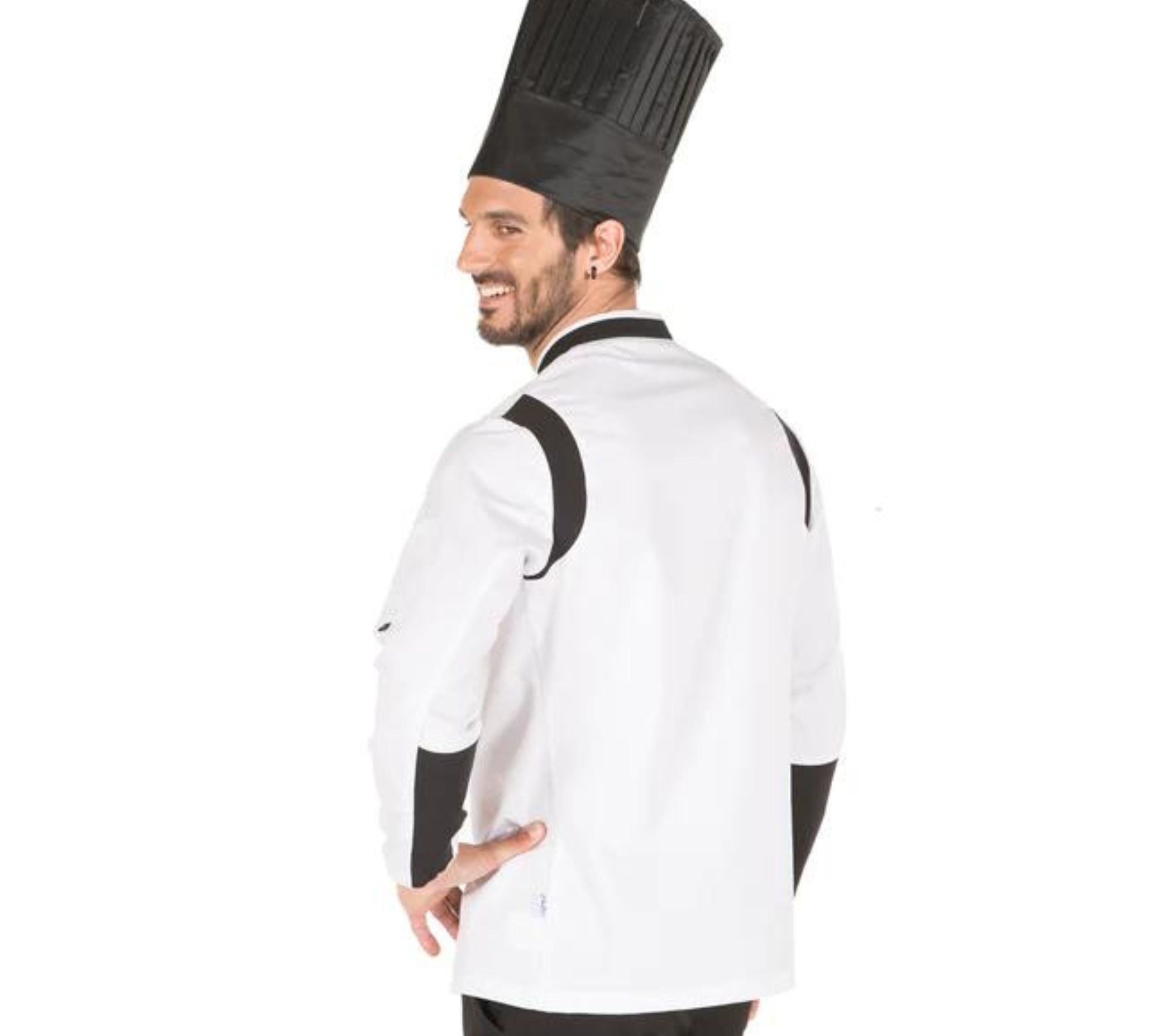 Custom Embroidered Unisex Chef Jacket / Coat With Priest Collar and ...
