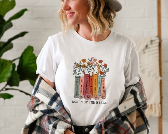 Woman of Bible Flower Book T Shirt Woman of Bible Flower Book T Shirt