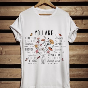 You Are Inspiration Svg Png, Bible Verse Flower Bouquet Christian Quote Cricut Cut Files, Motivational Faith Sublimation Design image 5