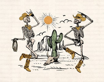 Western Cowboy Skeleton Svg, Dancing Skeletons Svg, Howdy Skeleton Svg, Dead Inside, Retro Howdy, Cowboy Svg, Funny Cowboy Svg.