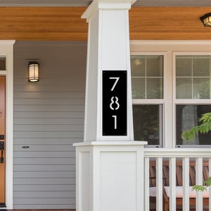 Customizable Metal Address Sign - Address Number - Personalized address Plaque - Steel Address sign - Housewarming Gift  New Home Owner Gift