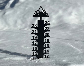 The Original Snowgauge Mountain - Snowstick - Snow Ruler - Measure Snow - Snow gauge - snow - Mountains are calling - Mountain Cabin