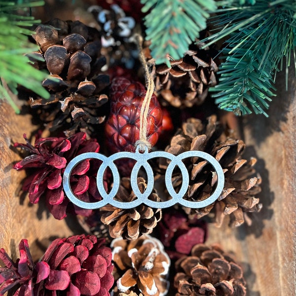 Christmas Ornament - Audi - A3 -A4 -Audi Logo - Audi Car - German Car - Xmas Ornament - Gift for him - Gift for her
