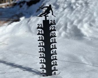 The Original Snowgauge Skier - Snowstick - Snow Ruler - Measure Snow - Snow gauge - Measuring snow - Skiing - Skier everyday - Never Summer