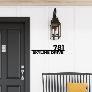 Customizable Metal Address Sign - Address Number - Personalized address Plaque - Steel Address sign - Housewarming Gift  New Home Owner Gift
