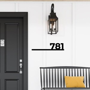 Customizable Metal Address Sign - Address Number - Personalized address Plaque - Steel Address sign - Housewarming Gift  New Home Owner Gift