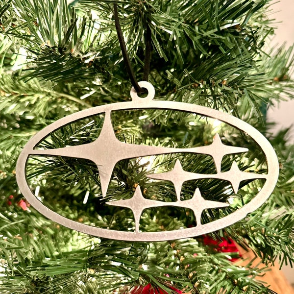 Christmas Ornament - Subaru Logo- WRX -Impreza - Forester - Legacy - Outback - Crosstrek - Xmas Ornament - Gift for him - Gift for her
