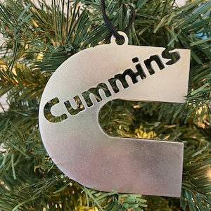 Cummins Diesel - Christmas Ornament - Turbo Diesel - Industrial - Holiday Gear - Diesel Power - Xmas Ornament - Gift for him - Gift for her