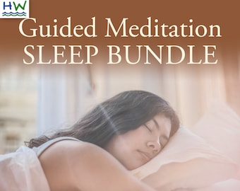 Sleep Meditation Bundle / 3 Soothing Guided Meditations / Sleep Well Tonight / Self Care Program