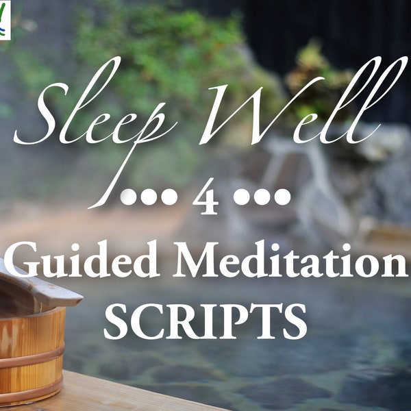 Guided Meditation Scripts For Sleep / Bedtime Meditation Scripts / Guided Imagery Script / Digital Download PDF /