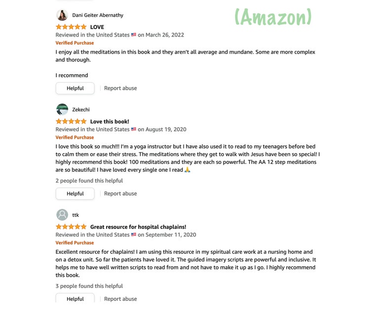 May include: Screenshot of Amazon customer reviews for a book. Reviews include star ratings, dates, and comments about the book's content and usefulness. The Amazon logo is visible in the upper right corner.