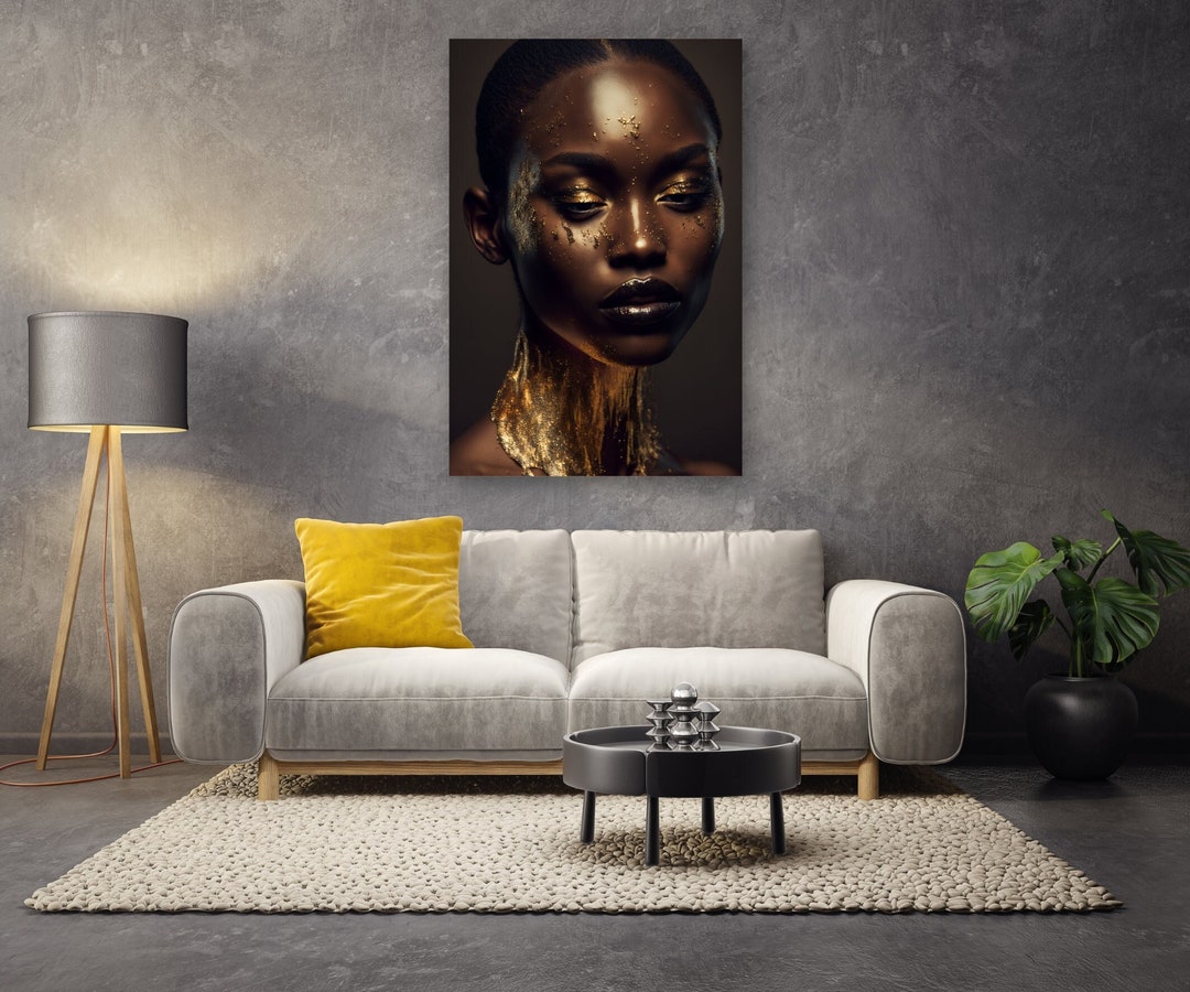 Canvas African Art Abstract Wall Art Living Room Etsy