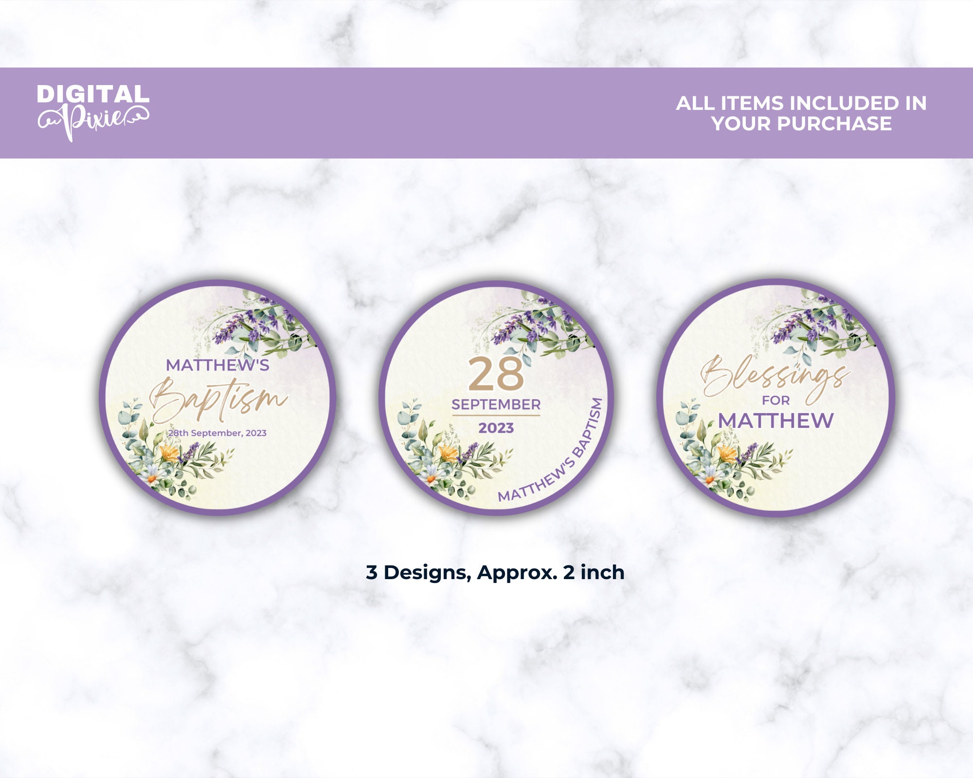 Editable Baptism Cupcake Toppers, Printable Cup Cake Party Favors, Wild ...