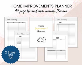 Home Renovation Planner: DIY Projekt Organizer (druckbare PDF)