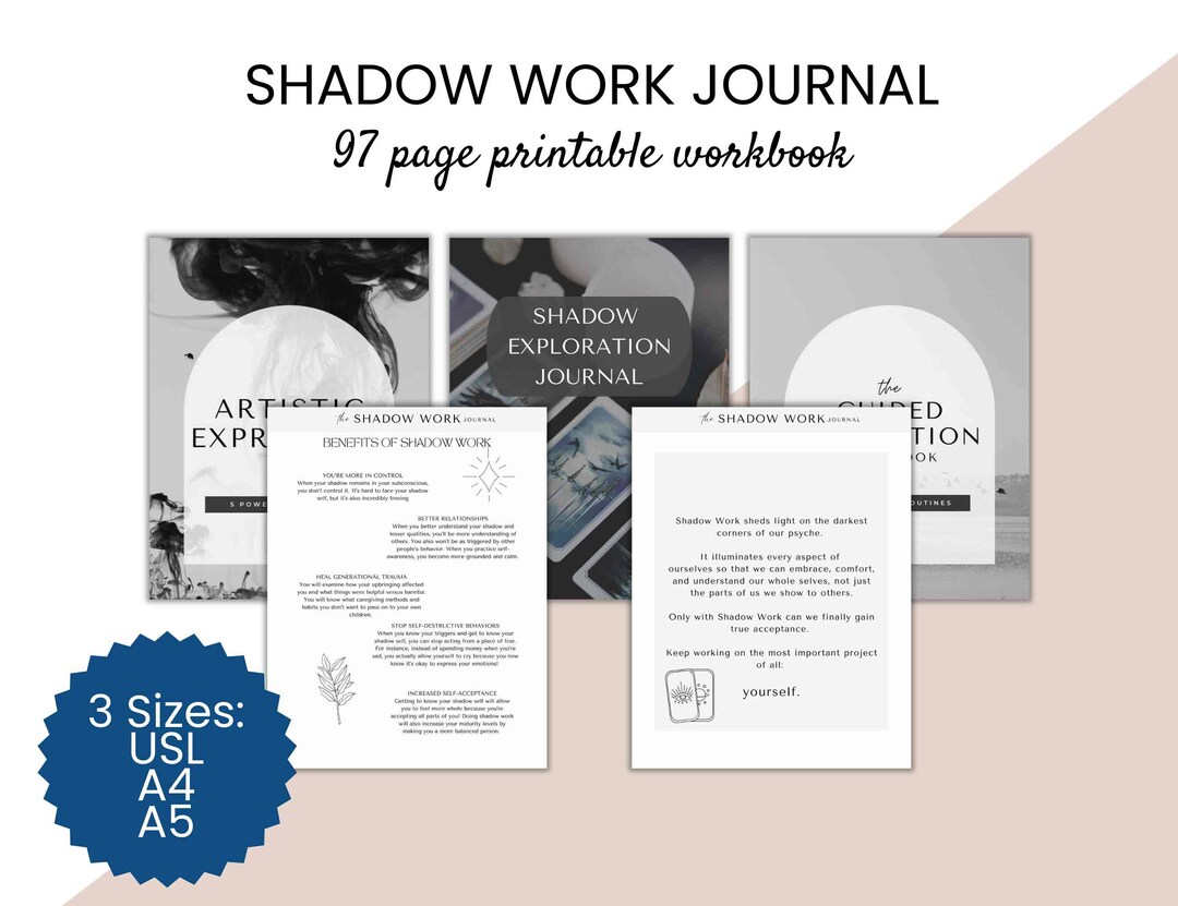 Shadow Growth Journal.pdf Printable Shadow Work Journal With Prompts for Deep Self-discovery ...