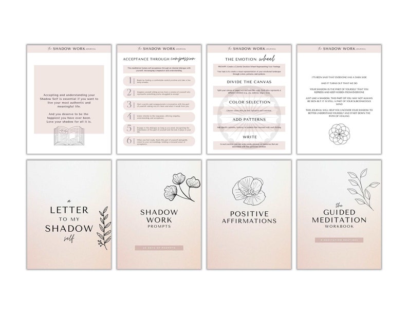 Shadow Journal.pdf Printable Shadow Work Journal With Prompts for Deep Self-discovery ...