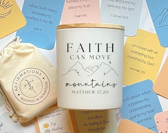 Scripture Jar of Encouragement Read Me When Bible Verses, Christianity Gift for Mom Friend