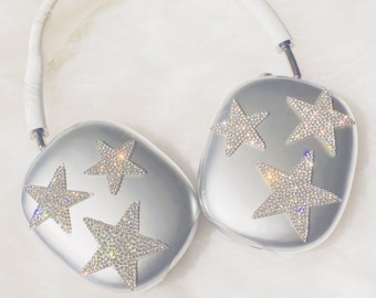 Star sparkling cases AirPods max, AirPods max covers, apple headphones, Valentine's Day, gift for her, gift for him