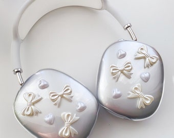 Étuis blancs pour AirPods max, casque Apple, étuis pour casque, étuis AirPods max, housses AirPods max, faits main, étuis pour casque