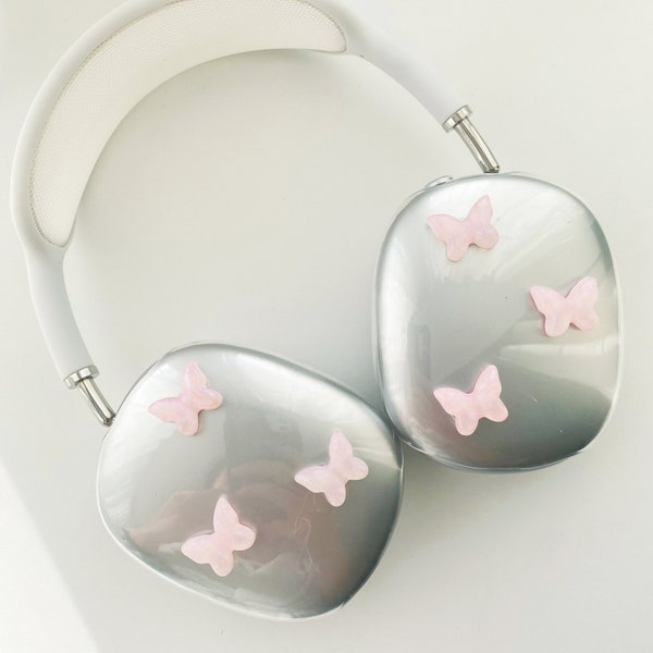 Butterfly cases for airpods max, headphone attachments, AirPods max covers, gift for her, cases for apple headphones